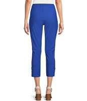 IC Collection Slim Stretch Knit Cropped Pants