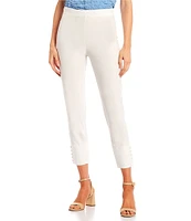 IC Collection Slim Stretch Knit Cropped Pants