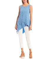 IC Collection Slim Stretch Knit Cropped Pants