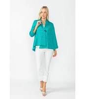 IC Collection Slim Stretch Knit Cropped Pants
