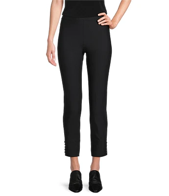 IC Collection Slim Stretch Knit Cropped Pants