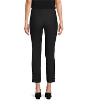 IC Collection Slim Stretch Knit Cropped Pants