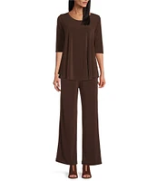 IC Collection High Rise Wide Leg Pants