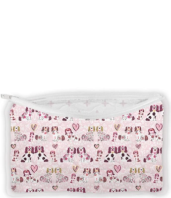Ida Mae Home Foo Dogs Quilted Makeup Bag