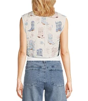 Ida Mae Home Daisy Boot Quilted Vest