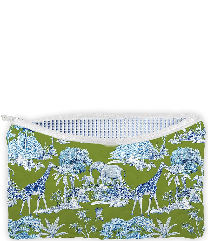 Ida Mae Home Ozara Jungle Small Quilted Makeup Bag