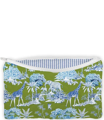 Ida Mae Home Ozara Jungle Small Quilted Makeup Bag