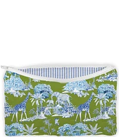 Ida Mae Home Ozara Jungle Small Quilted Makeup Bag