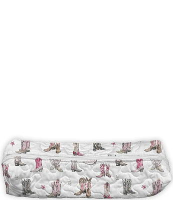 Ida Mae Home Thunder Boots Pink Quilted Hot Tools Bag