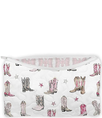 Ida Mae Home Thunderbird Boots Quilted Makeup Bag