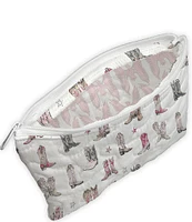 Ida Mae Home Thunderbird Boots Quilted Makeup Bag