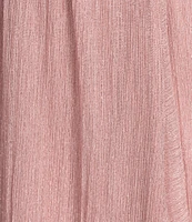 Ignite Evenings V-Neck Bodre Metallic Jacket Dress