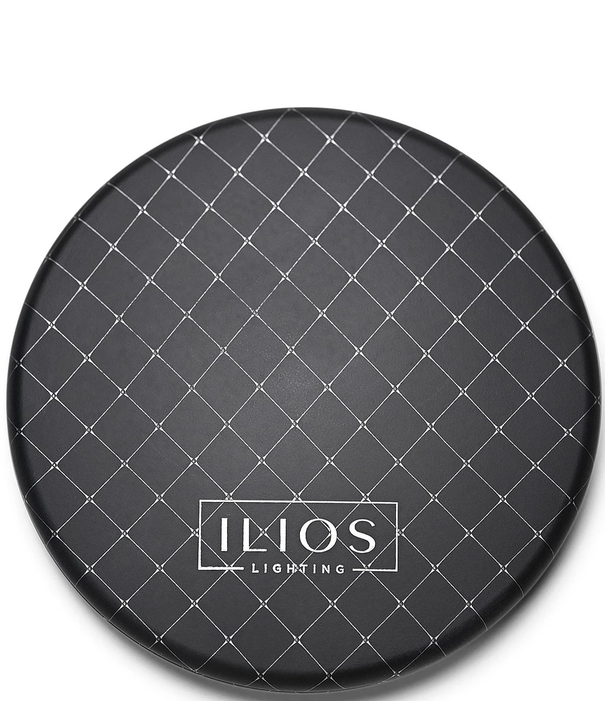 Ilios Lighting Co. Matte Black LED Compact Mirror