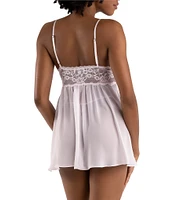 In Bloom by Jonquil Chiffon Sleeveless V-Neck Babydoll & Panty Set