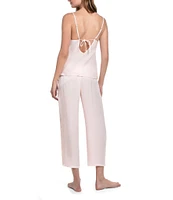 In Bloom By Jonquil Everlee Textured Satin Sleeveless V-Neck Cami & Pant Pajama Set