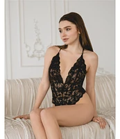 In Bloom By Jonquil Rosalie Plunge V-Neck Lace Teddy