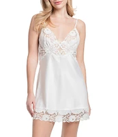 In Bloom By Jonquil Sleeveless V-Neck Satin and Lace Coordinating Bridal Chemise