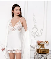 In Bloom By Jonquil Sleeveless V-Neck Satin and Lace Coordinating Bridal Chemise
