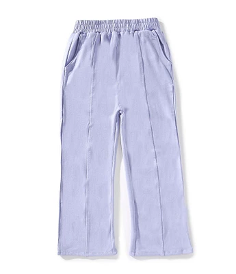 Indie Gold Little Girls Seamed-Front French Terry Pants