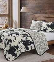 Indigo Hill by HiEnd Accents Clara Cowhide Reversible Quilt Mini Set