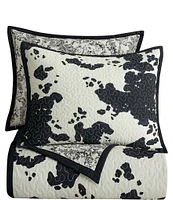 Indigo Hill by HiEnd Accents Clara Cowhide Reversible Quilt Mini Set