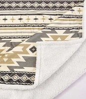 Indigo Hill by HiEnd Accents Desert Sage Southwestern Bold Geometric Patterns Campfire Sherpa Throw