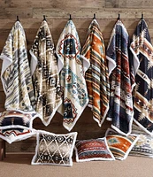 Indigo Hill by HiEnd Accents Desert Sage Southwestern Bold Geometric Patterns Campfire Sherpa Throw