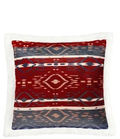 Indigo Hill by HiEnd Accents Home on the Range Southwestern Campfire Sherpa Cozy Throw and Pillows Set