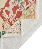 Indigo Hill by HiEnd Accents Rodeo Revival #double;Long Live Cowgirls#double; Campfire Sherpa Throw