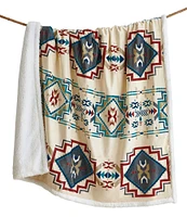 Indigo Hill by HiEnd Accents Spirit Valley Southwestern-Inspired Patterns Campfire Sherpa Throw