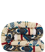 Indigo Hill by HiEnd Accents Spirit Valley Southwestern-Inspired Patterns Campfire Sherpa Throw