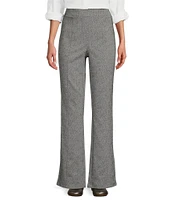 Intro Bella Herringbone Boot-Cut Leg Pull-On Pants