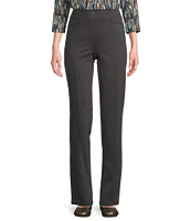 Intro Bella Solid Double Knit Slim Her Straight Leg Pants