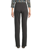 Intro Bella Solid Double Knit Slim Her Straight Leg Pants