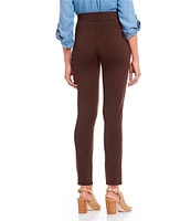 Intro Bella Solid Double Knit Slim Her Straight Leg Pants