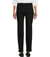 Intro Bella Solid Double Knit Slim Her Straight Leg Pants