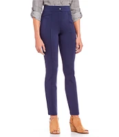 Intro Bella Solid Double Knit Slim Her Straight Leg Pants