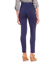 Intro Bella Solid Double Knit Slim Her Straight Leg Pants