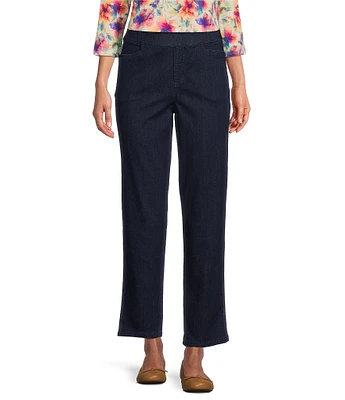 Intro Daisy Denim Tummy Control Pull-On Ankle Pants