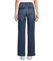 Intro Felicia Straight Leg Cargo Denim Jeans