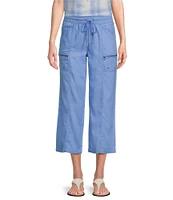 Intro Kami Tencel Twill Drawstring Waist Pull-On Capri Pants