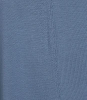 Intro Knit Jersey Scoop Neck 3/4 Sleeve A-Line Tee Shirt