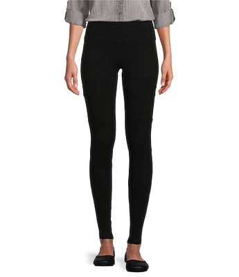 Intro Knit Straight Leg Pull-On Tummy Control Cargo Leggings