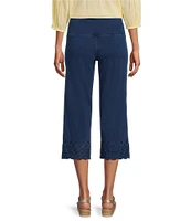Intro Love the Fit Embroidered Hem Tummy Control Capri Leggings