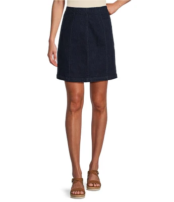 Intro Stretch Denim Panel Pull-On Skort