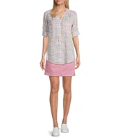 Intro Stretch Denim Panel Pull-On Skort