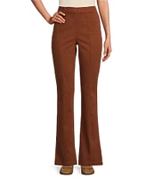 Intro Nia Slimming High Waist Seam Detail Pull-On Flare Leg Pants