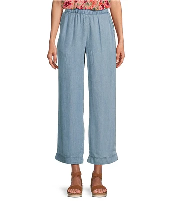 Intro Penny Lyocell Relaxed Leg Pull-On Crop Pants