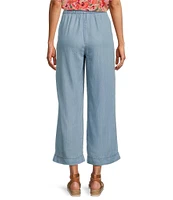 Intro Penny Lyocell Relaxed Leg Pull-On Crop Pants