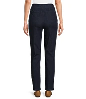 Intro Petite Size Bella Straight Leg Pull-On Denim Pant